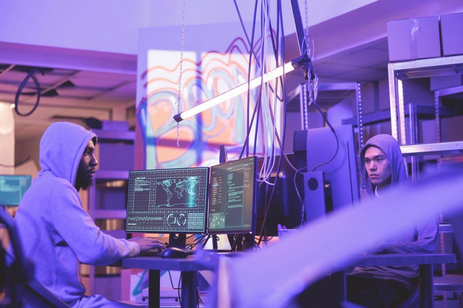 Advanced blockchain data analysis dashboard showing transaction flows and risk patterns